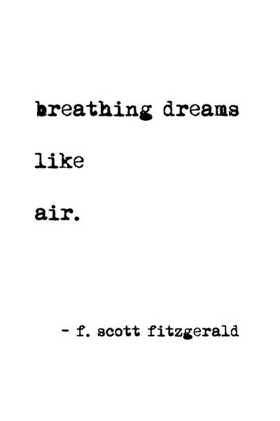 Mambo Art Studio: Breathing Dreams by Scott Fitzgerald by Mambo Art Studio