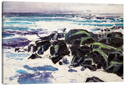 Iona Rocks I Canvas Art Print - Rock Art