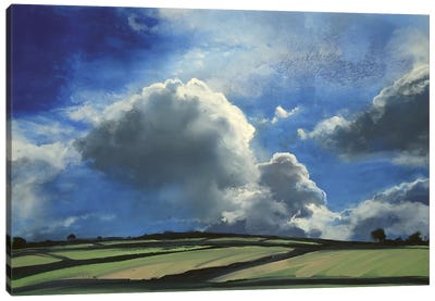 Clouds Over A Pasture Canvas Print / Canvas Art by 4x6 - Fine Art America
