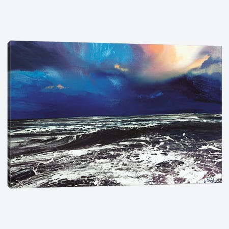 Lyme Bay Sky Canvas Print #MSE22} by Michael Sole Canvas Wall Art