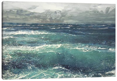 March Gale V Canvas Art Print - Seascape Art