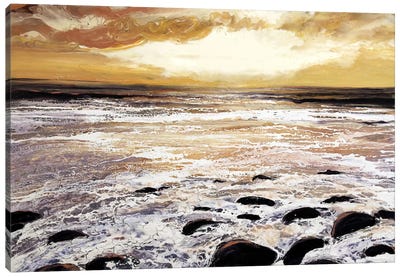 North Wales Sea And Sky Canvas Art Print