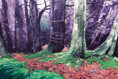 Red And Blue IV by Michael Sole canvas print