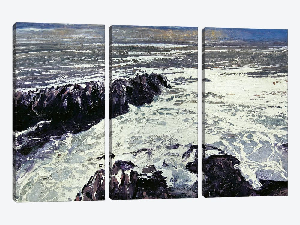 Seaspray, Rocks XII by Michael Sole 3-piece Canvas Art