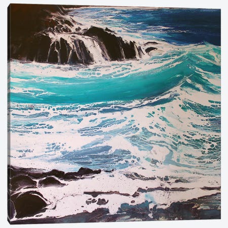 Seaspray, Red Rocks III Canvas Print #MSE35} by Michael Sole Canvas Art