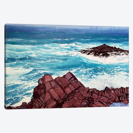 Seaspray, Red Rocks IV Canvas Print #MSE36} by Michael Sole Canvas Wall Art
