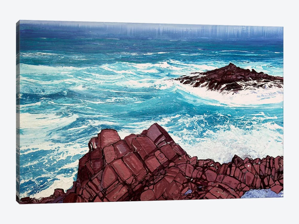 Seaspray, Red Rocks IV by Michael Sole 1-piece Canvas Wall Art