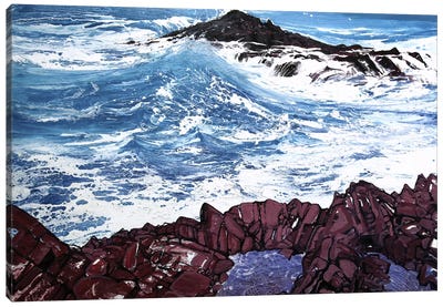 Seaspray, Red Rocks V Canvas Art Print - Michael Sole