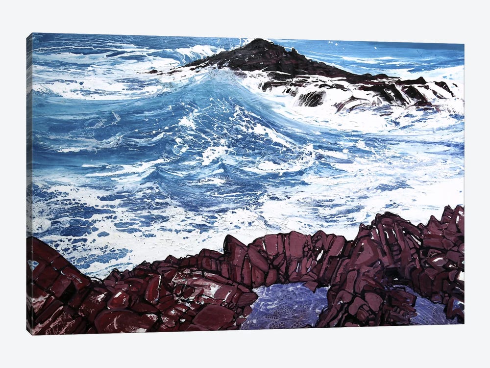 Seaspray, Red Rocks V by Michael Sole 1-piece Canvas Art Print