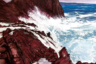 Seaspray, Red Rocks VIII by Michael Sole framed wall art