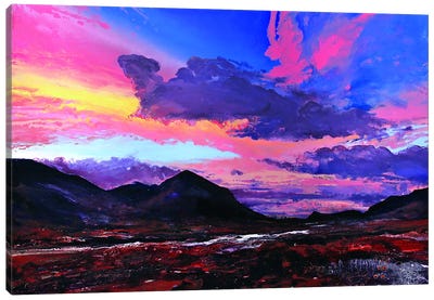 The Cuillins II Canvas Art Print - Colorful Contemporary