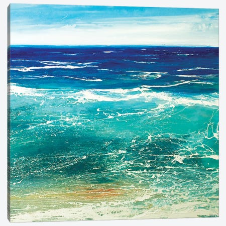 Transparent Azur Canvas Print #MSE49} by Michael Sole Canvas Art