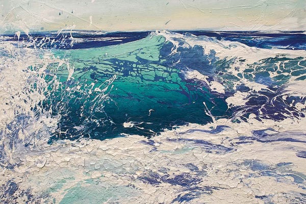 Waves: Transparent Azure IV by Michael Sole