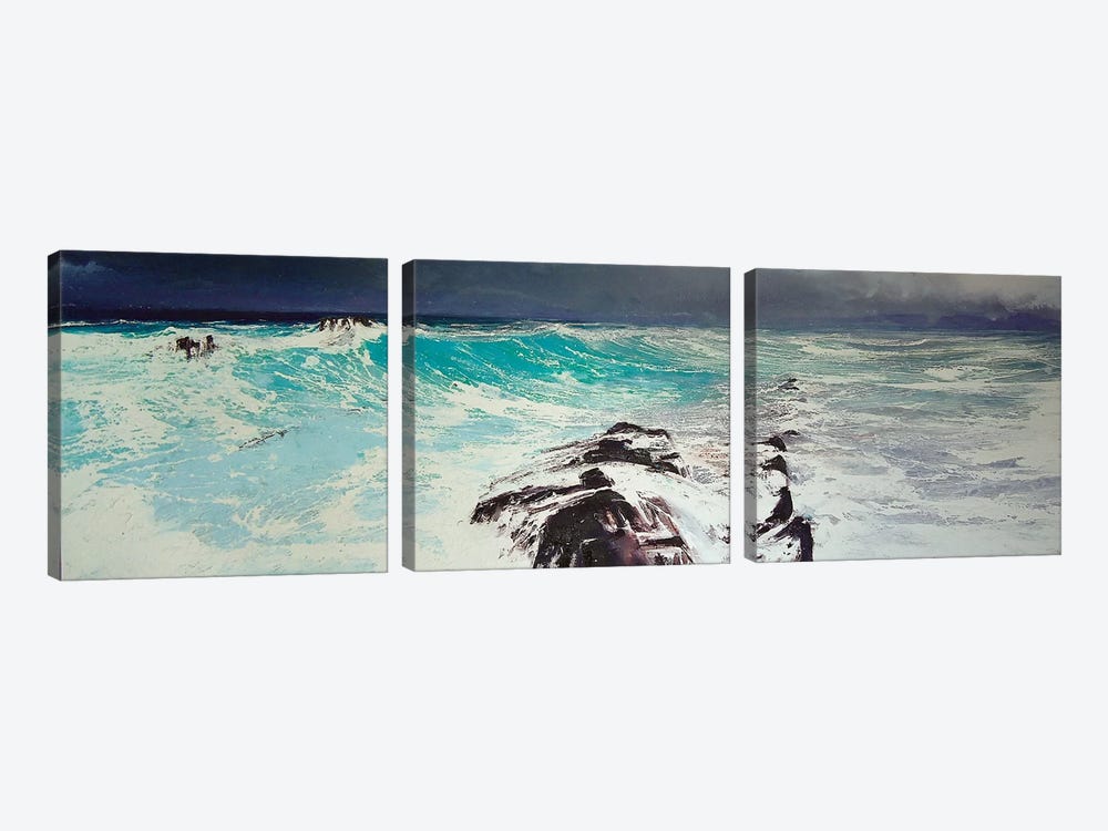 Cap d'Antibes, West by Michael Sole 3-piece Canvas Art