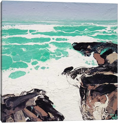 Cornwall Rocks (Sketch) Canvas Art Print - Michael Sole