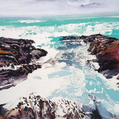 Cornwall Rocks II by Michael Sole canvas print