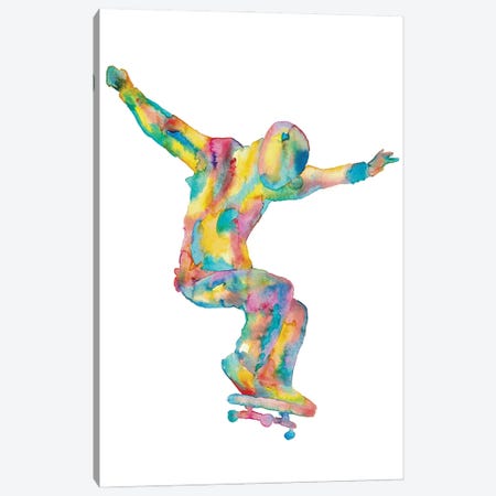 Skateboard Canvas Print #MSG100} by Maryna Salagub Canvas Print