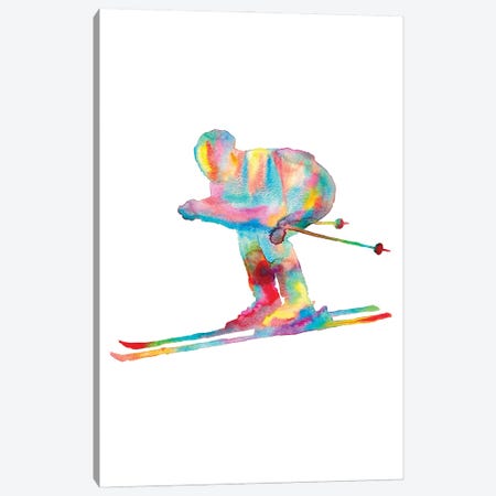 Ski Art Canvas Print #MSG103} by Maryna Salagub Canvas Print