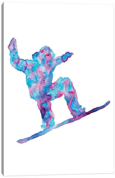 Snowboard Art Canvas Art Print - Maryna Salagub