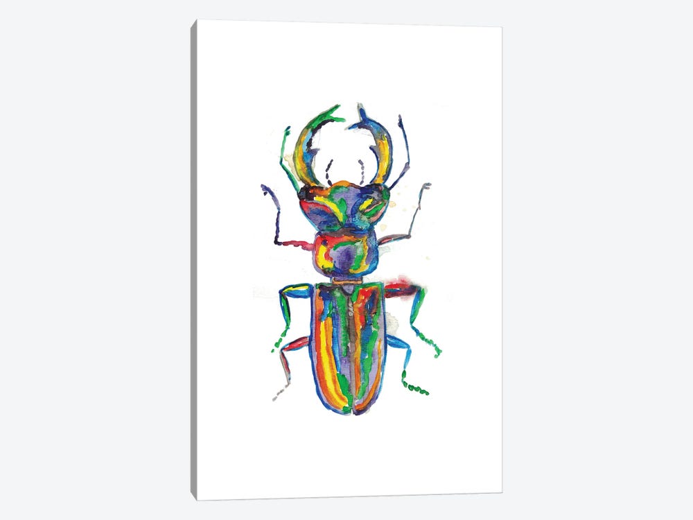 Stag Horn Beetle by Maryna Salagub 1-piece Canvas Art Print
