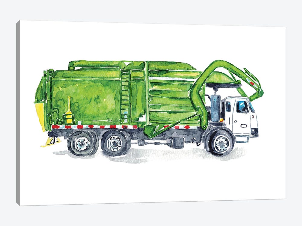 Garbage Truck by Maryna Salagub 1-piece Art Print