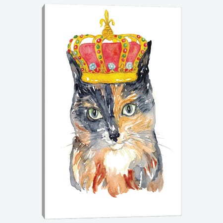 Cat Crown Canvas Print #MSG18} by Maryna Salagub Canvas Print