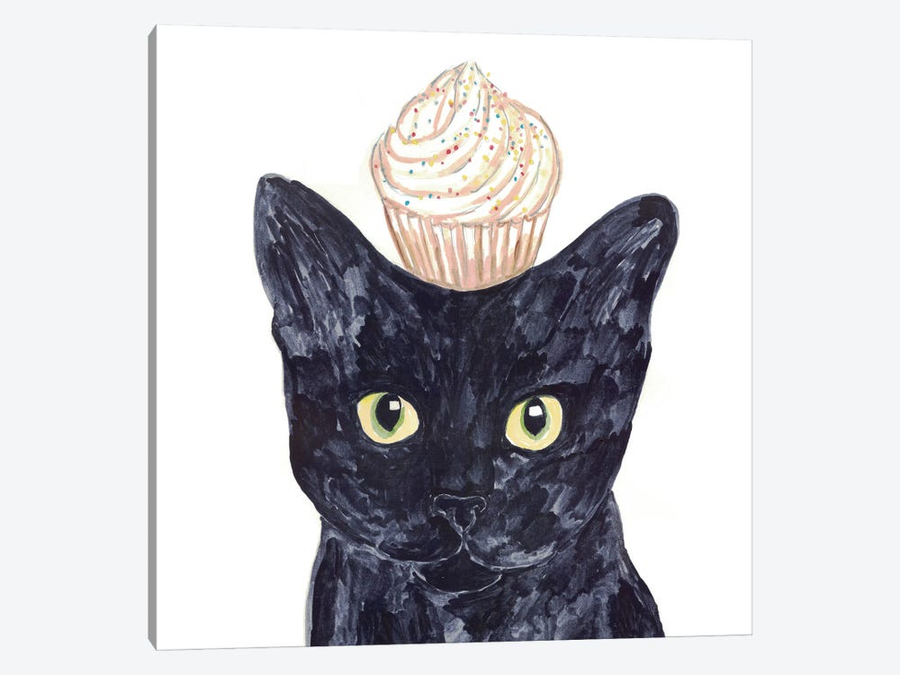 Cat Cupcake by Maryna Salagub 1-piece Canvas Art