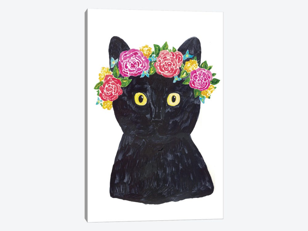 Cat Frida by Maryna Salagub 1-piece Canvas Art Print