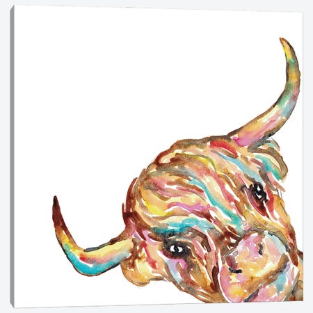 Mountain Cow Art Canvas Print #MSG49} by Maryna Salagub Canvas Wall Art