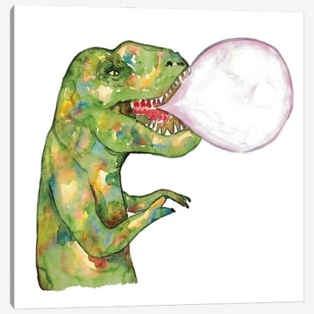 Dinosaur Gum Canvas Print #MSG51} by Maryna Salagub Canvas Art Print