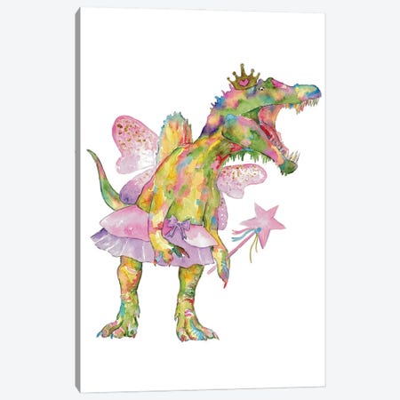 Dinosaur Fairy Canvas Print #MSG52} by Maryna Salagub Art Print
