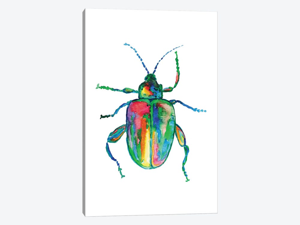 Colorful Beetle Art by Maryna Salagub 1-piece Canvas Art Print