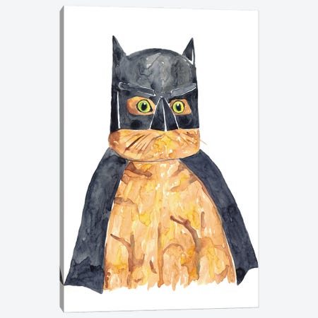 Bat Cat Canvas Print #MSG8} by Maryna Salagub Canvas Art