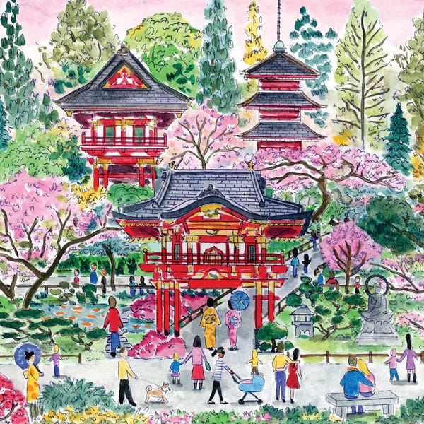 Japanese Décor: Tea Garden by Michael Storrings