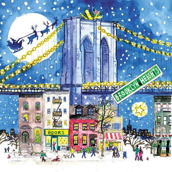Brooklyn Bridge: Brooklyn Bridge Christmas by Michael Storrings