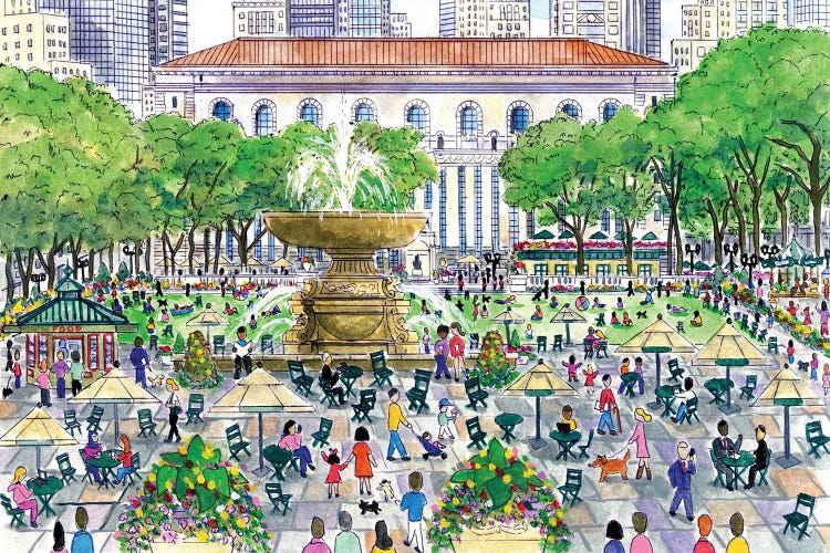 Bryant Park by Michael Storrings wall art