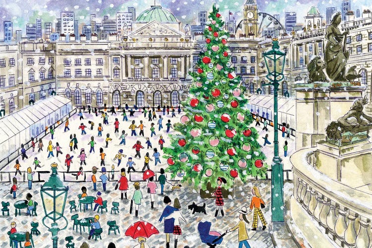 Christmas In London by Michael Storrings wall art