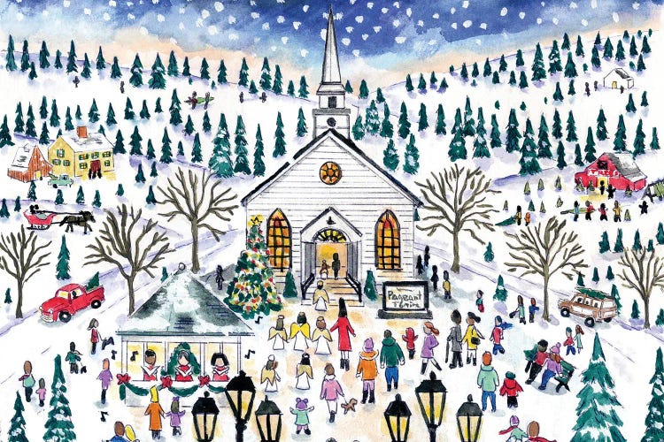 Christmas Pageant by Michael Storrings wall art