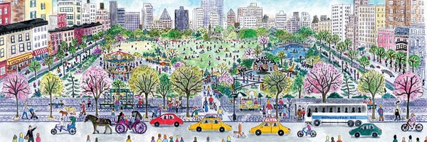 City Parks: City Panoramic by Michael Storrings