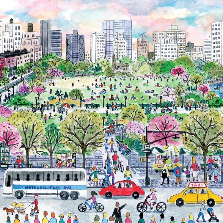 City Park by Michael Storrings wall art