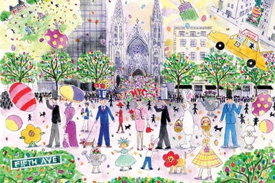 Easter Parade by Michael Storrings canvas print