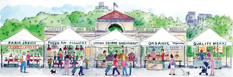 Farmers Market by Michael Storrings wall art