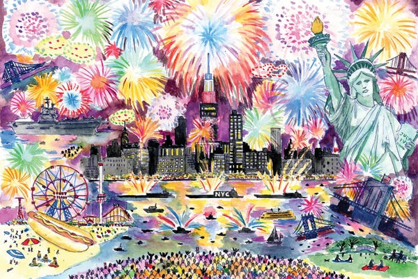 Fireworks: Fourth Of July by Michael Storrings