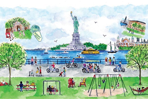 Sculptures & Statues: Governors Island by Michael Storrings