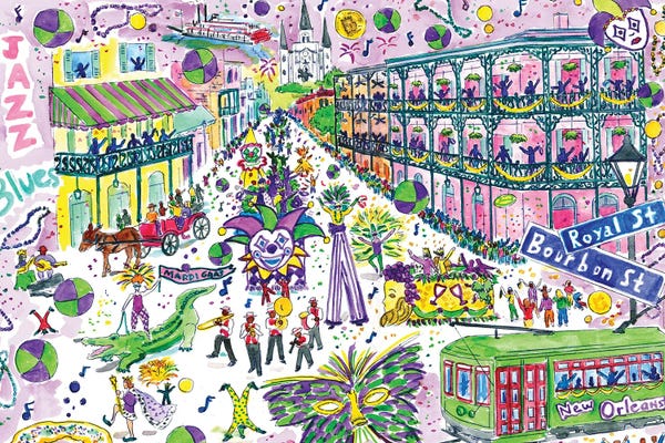 Hidden Pictures: Mardi Gras by Michael Storrings