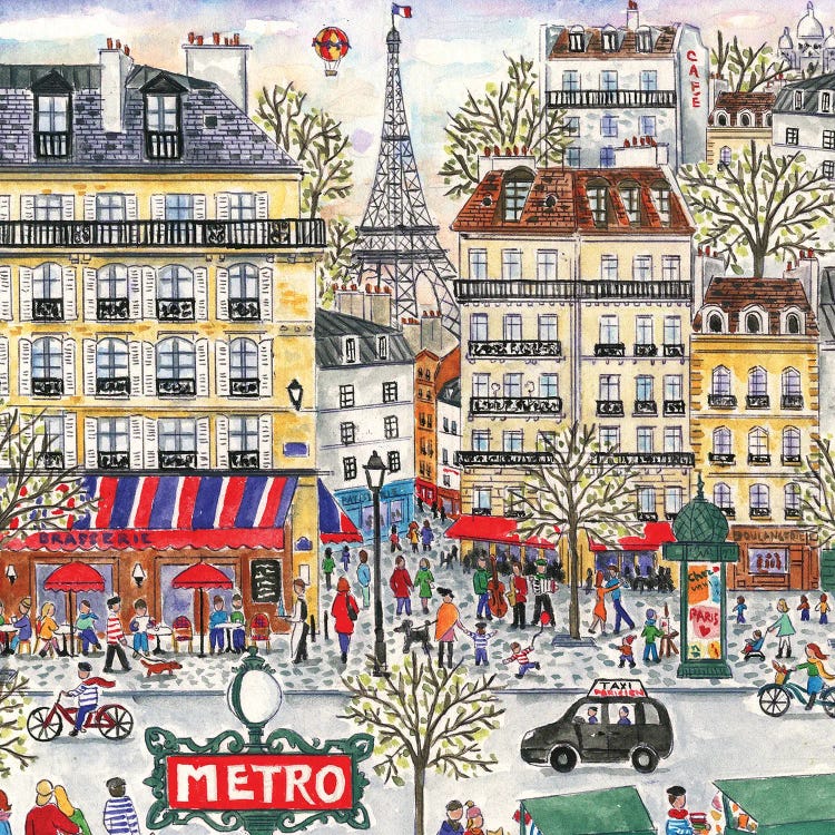 Paris by Michael Storrings wall art