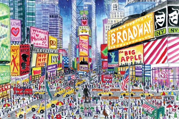 Manhattan: Times Square by Michael Storrings