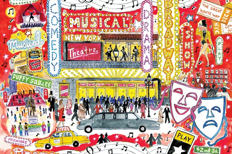 Broadway by Michael Storrings wall art