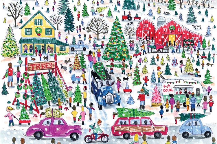 Christmas Tree Farm by Michael Storrings wall art