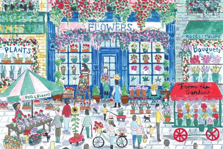 Flower Shop by Michael Storrings wall art